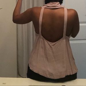 Free People Mauve cowl neck tank